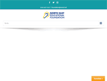 Tablet Screenshot of northeastfoundation.org